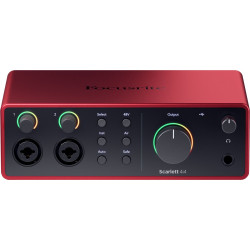 Interfaccia audio usb focusrite scarlett 4i4 gen4 129x59x180mm granato/nero