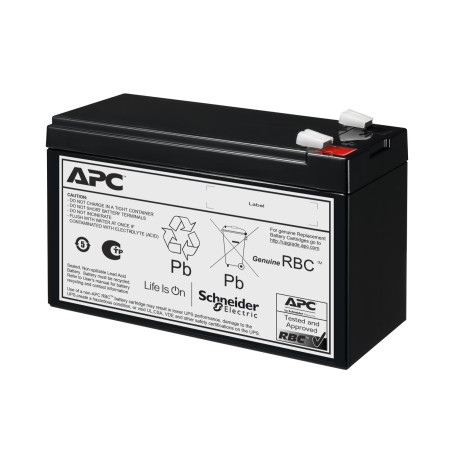 Batteria ups sostitutiva apc piombo acido 24v 7ah nero [apcrbc176]
