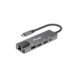 Adattatore conceptronic usb-c 5in1 multifunzione grigio [133489]