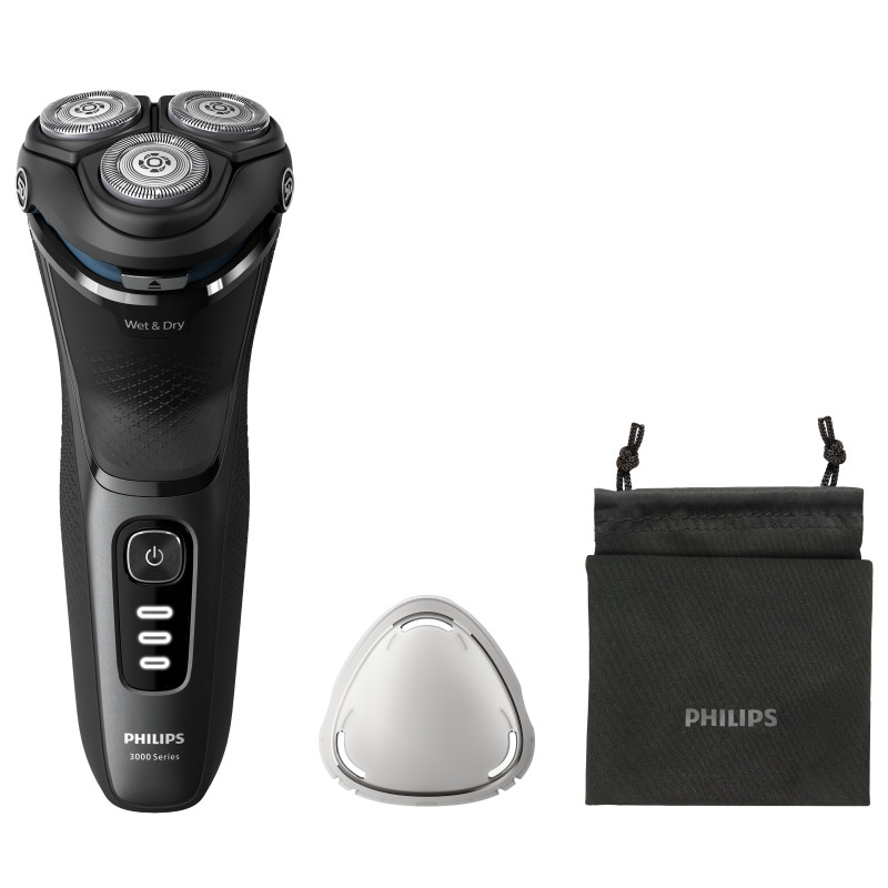 Rasoio elettrico philips shaver s3244-12 rotante e ricaricabile
