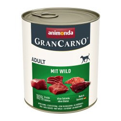 Cibo umido animonda grancarno per cani adult game 800g