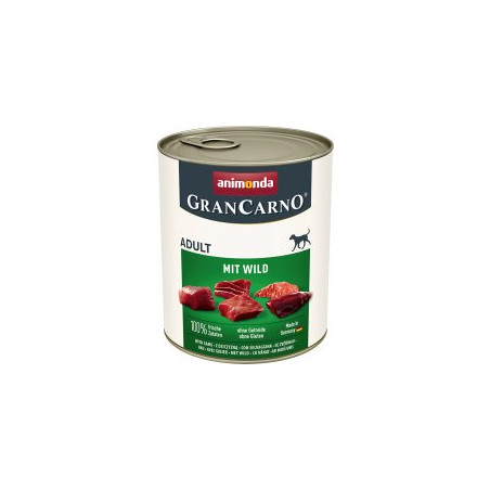Cibo umido animonda grancarno per cani adult game 800g
