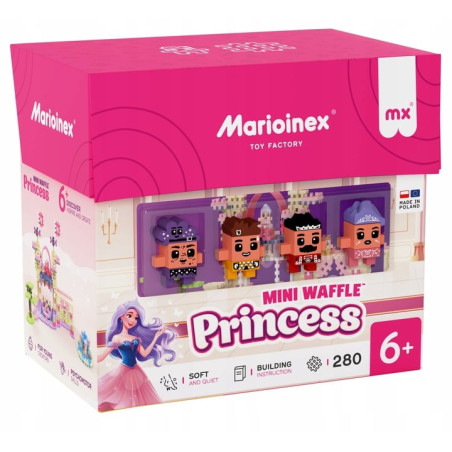Marioinex waffle mini principessa con 4 figurine 280pz [wimnxm0df005784]