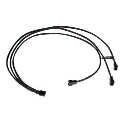 Cavo alphacool splitter y 4pin a 3xpwm a 4 pin 60cm nero [18681]