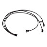 Cavo alphacool splitter y 4pin a 3xpwm a 4 pin 60cm nero [18681]