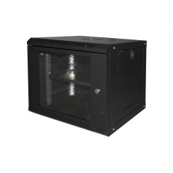 Armadio rack link serie light 19" 9u 450x400x530 nero [lk1909unl]