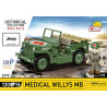 Set da costruire cobi klochi jeep medical willys mb 1:35 verde 130pz