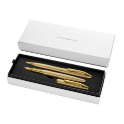 Set penna stilografica pelikan jazz noble elegance gold scrittura