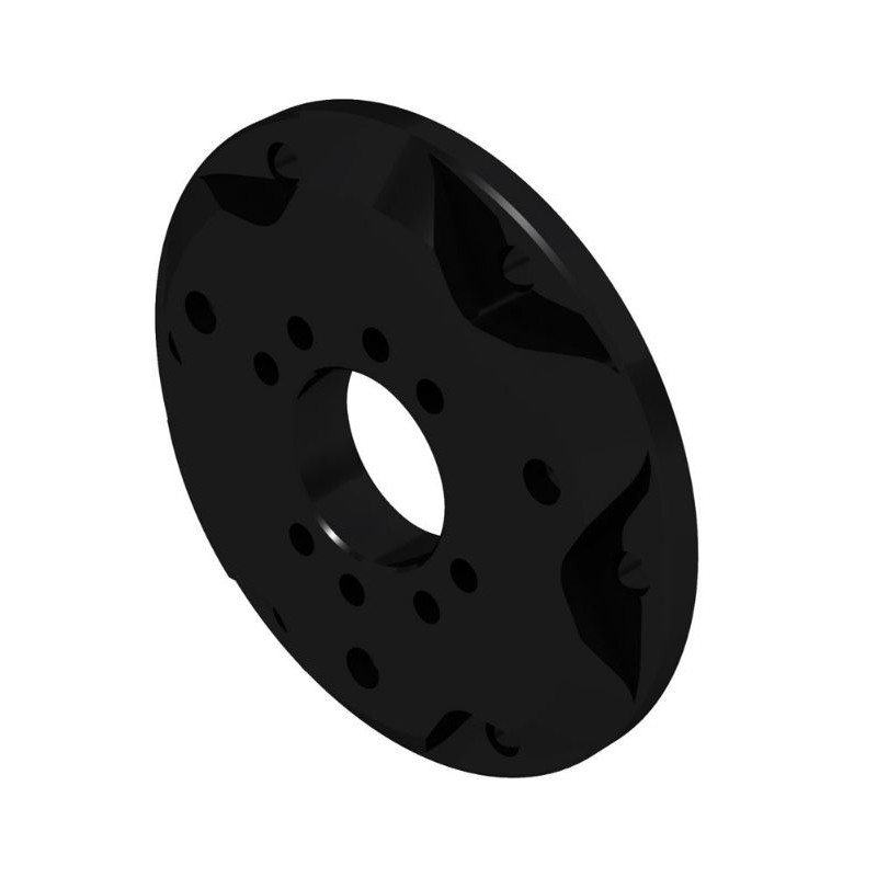 Adattatore ascher racing sqr cerchio bulloni 70mm nero [76080007]