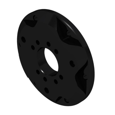 Adattatore ascher racing sqr cerchio bulloni 70mm nero [76080007]