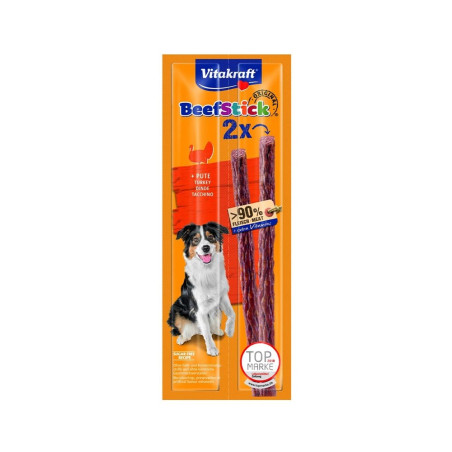 Snack per cani vitakraft beef stick con tacchino 2x12g