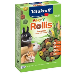 Dolcetto per roditori e conigli vitakraft party rollis funny mix