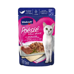 Cibo umido per gatti vitakraft poesie delice senna in salsa 85g