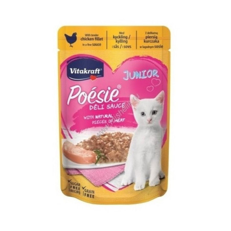 Cibo umido per gatti vitakraft poesie delice pollo 85g