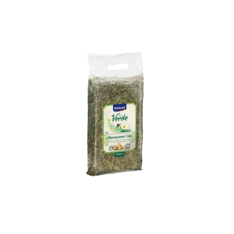 Cibo secco per roditori vitakraft vitaverde prato alpino fieno 1kg
