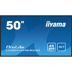 Monitor digital signage led 50'' iiyama ultra hd 3840x2160/9.5ms/classe