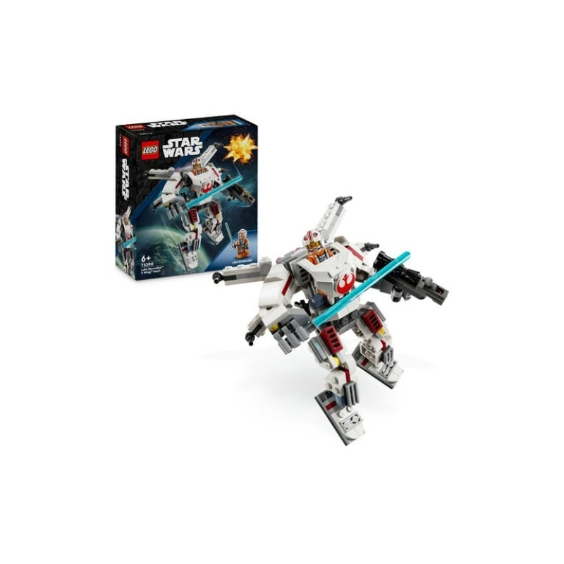 Lego star wars 75390 mech x-wing di luke skywalker con minifigurina