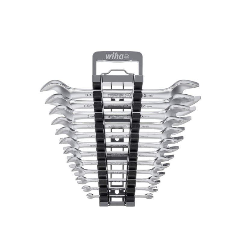 Set chiavi a forchetta wiha 44753 12pz sw 6-32mm argento [44753]