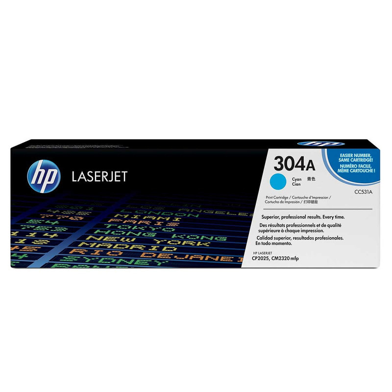 Toner hp 304a 2800pagine ciano 1pz [cc531a]