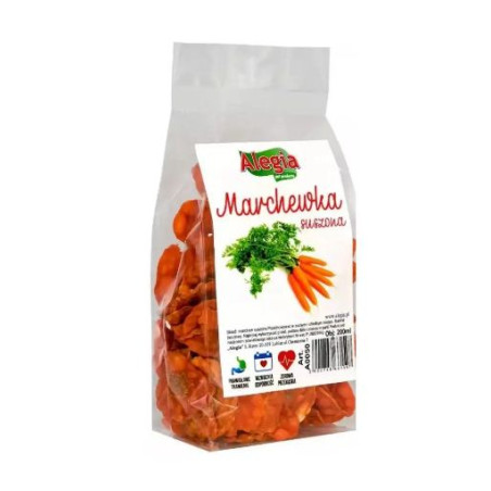 Mangime alegia snack per roditori e conigli: carote secche 60g