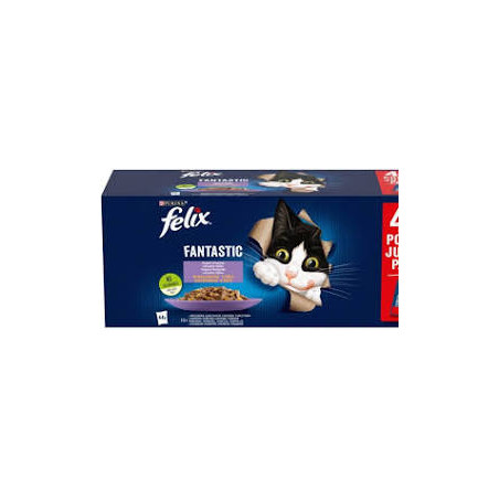 Mangime umido purina nestle felix fantastic per gatto 44x85g