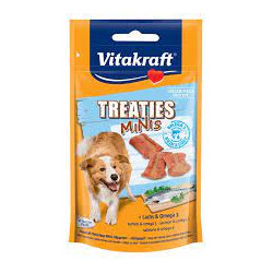 Snack per cani vitakraft treaties minis salmone dolcetto per cani