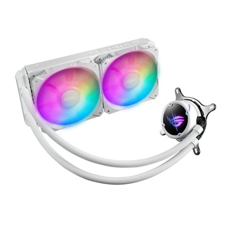 Dissipatore cpu a liquido asus rog strix lc ii 240 argb 120mm bianco