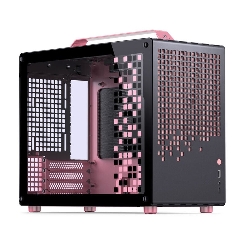 Case jonsplus z20 mini-tower micro-atx nero/rosa [z20 black-pink]