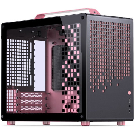 Case jonsplus z20 mini-tower micro-atx nero/rosa [z20 black-pink]