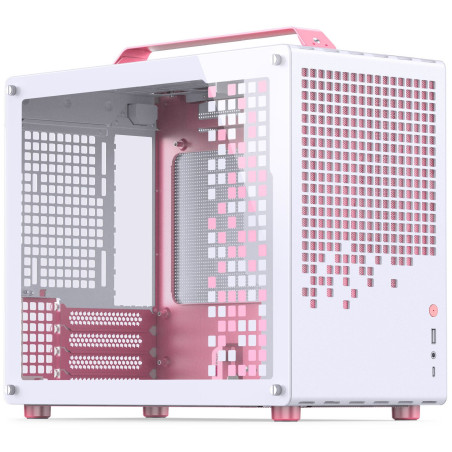 Case jonsplus z20 mini-tower micro-atx bianco/rosa [z20 white/pink]