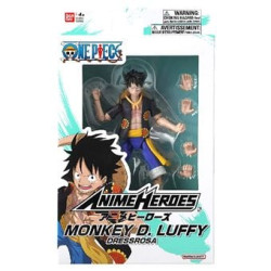Bandai anime heroes one piece monkey d. luffy 17cm [ah37007]