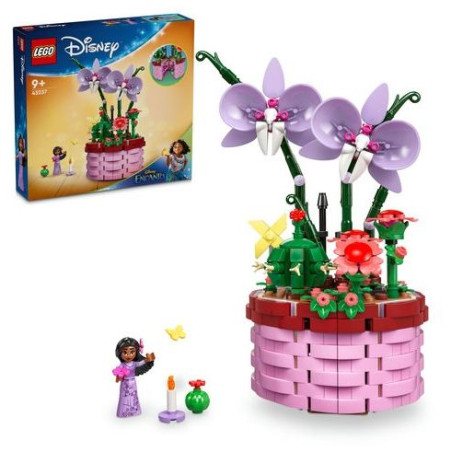 Lego disney 43237 il vaso di fiori di isabela multicolore 636pz [43237]