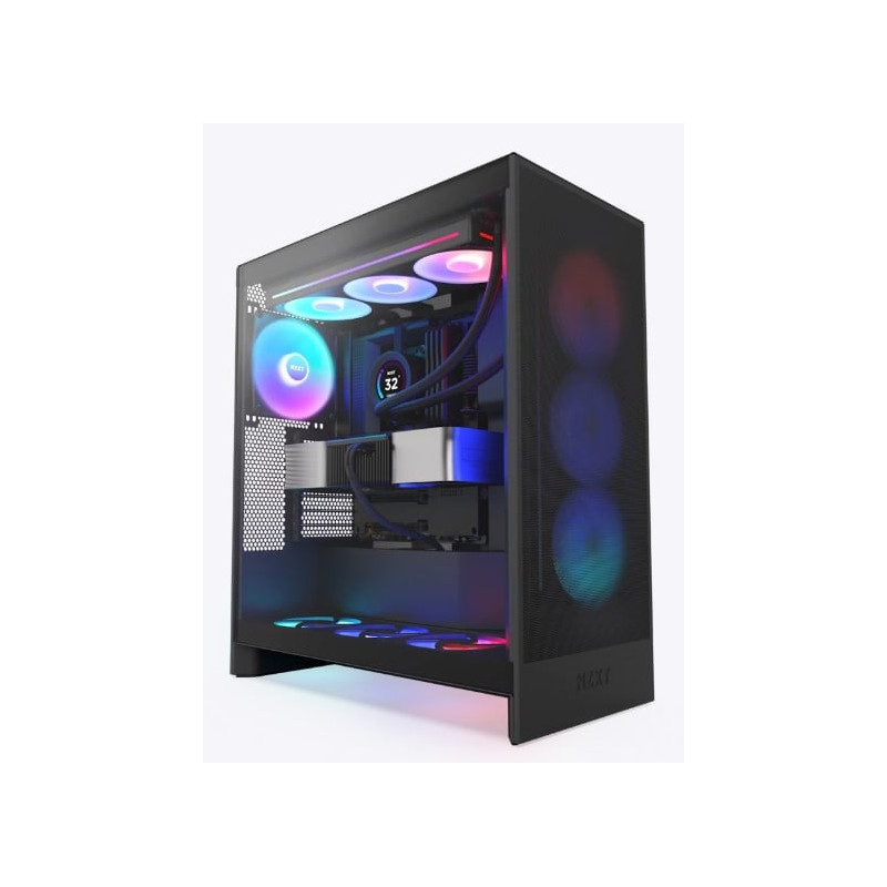 Case nzxt h7 flow rgb 2024 mid-tower atx airflow vetro temperato
