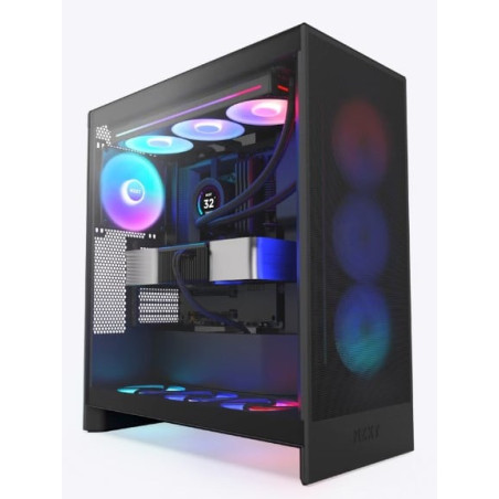 Case nzxt h7 flow rgb 2024 mid-tower atx airflow vetro temperato
