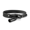 Cavo microfonico rode xlr3m da xlr masc a xlr fem 3m nero [xlr3m]