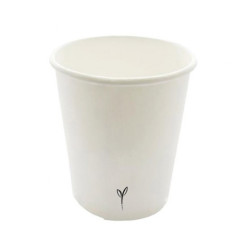 Bicchieri monouso brenta in carta 170ml bianco 50pz [570710]