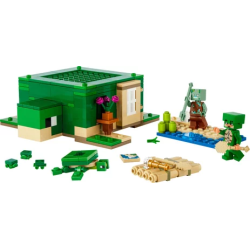 Set da costruzione lego minecraft la casa sulla spiaggia delle tartarughe