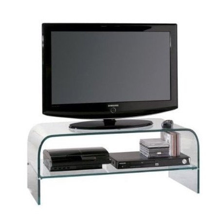 Supporto tv ciatti glass110 tavolo per monitor doppio 50''