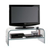Supporto tv ciatti glass110 tavolo per monitor doppio 50''