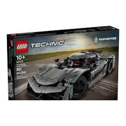 Lego 42173 hypercar koenigsegg jesko grigio assoluto 801pz