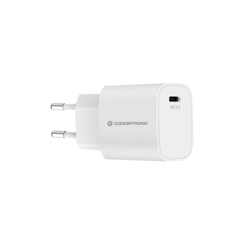 Alimentatore da rete conceptronic althea14w usb-c 20w bianco