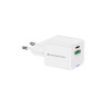 Alimentatore da rete conceptronic althea15w usb-c/a 20w bianco