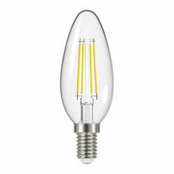 Lampadina led beghelli 4w e14 4000k filament led 2 oliva luce 4pz