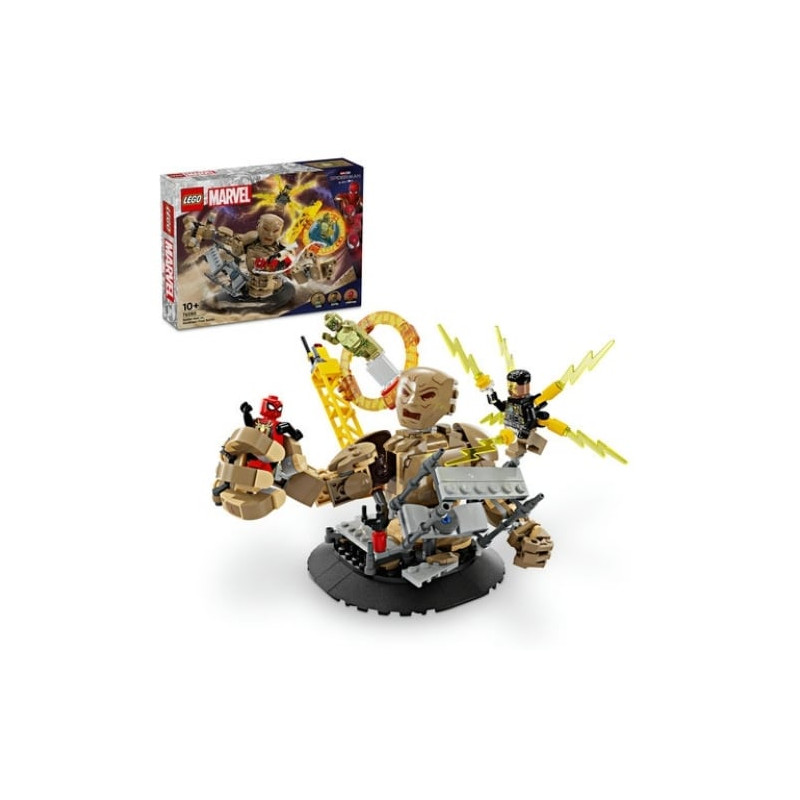 Gioco da costruzione lego marvel spider-man vs sandman la battaglia