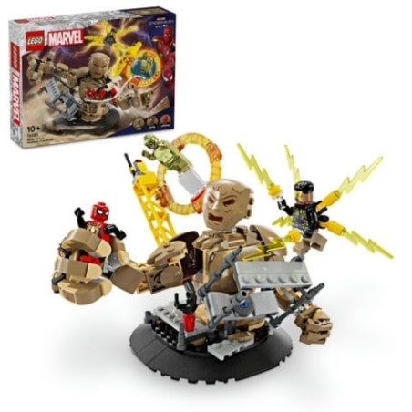 Gioco da costruzione lego marvel spider-man vs sandman la battaglia