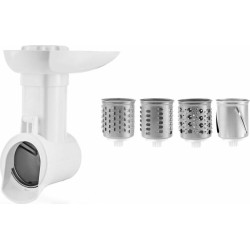 Affettatrice smapp zelmotor in plastica/acciaio inossidabile argento/bianco