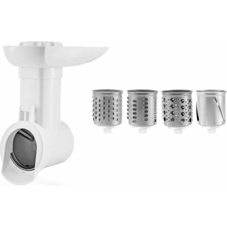 Affettatrice smapp zelmotor in plastica/acciaio inossidabile argento/bianco