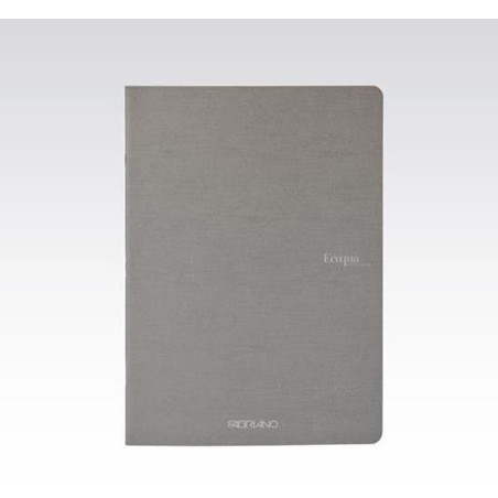 Quaderno fabriano ecoqua originale a4 40fogli tessere antracite grigio