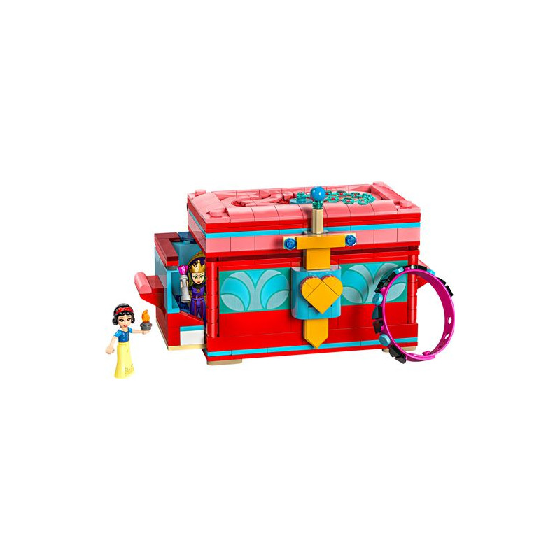 Set da costruzione lego portagioielli di biancaneve 2minifigure +6anni