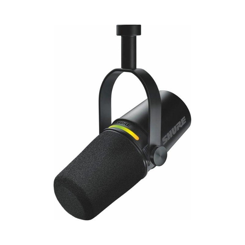 Microfono shure mv7+ dinamico per podcast xlr/usb-c nero [mv7+-k]